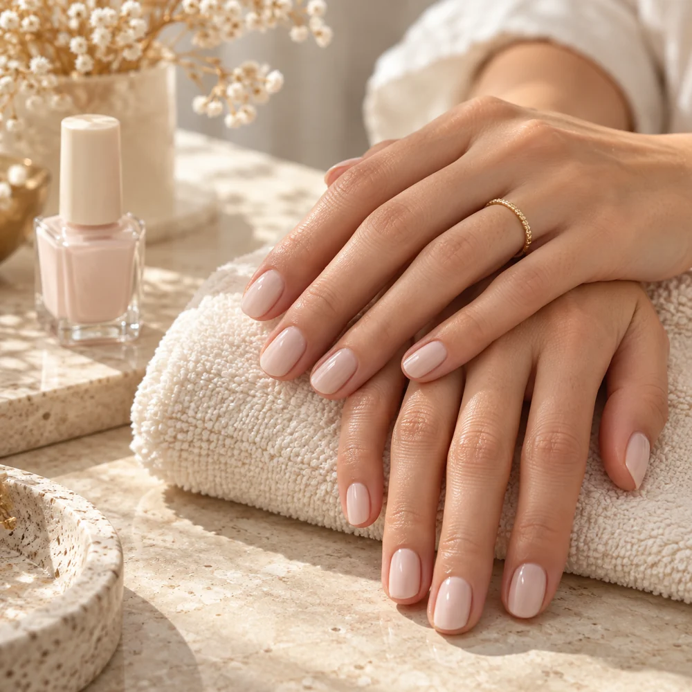 Warm-toned Manicure care photograph